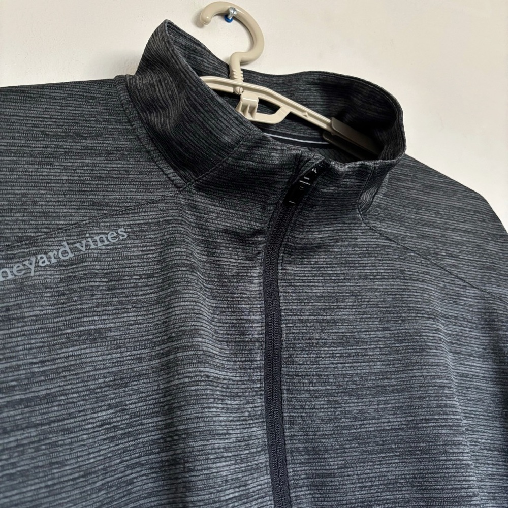 Vineyard Vines On-The-Go Sankaty Quarter Zip Men’s 3XB Gray Performance Active - Picture 3 of 12